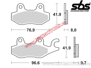 Hintere Bremsbeläge - SBS 633LS (metallisch / gesintert) - (SBS)