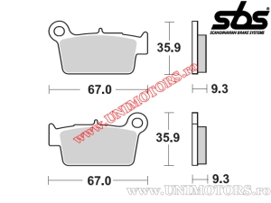 Hintere Bremsbeläge - SBS 790SI (metallisch / gesintert) - (SBS)