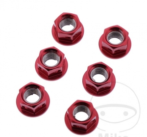 Hinterradritzelmuttern-Set 6 Stück 8 x 1,25 mm JMP - Husqvarna SM 510-530-570-610 / SMR 125-449-511 / SMS 125-630 / SMS4 125 - 