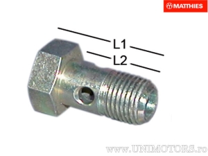 Holanda (tornillo) manguera de freno hidráulica M10x1 tipo DIN 7623 - JMP