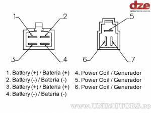 Honda CBR 400 R / CBR600F / NTV650 Revere / VFR 400 / VTR 250 / VFR 750F töltő relé - (DZE)