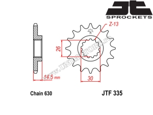 Honda CBX 1000 Chain Kit ('78-'79) - (DID / JT)