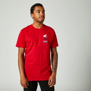 HONDA WING PREMIUM T-SHIRT ROOD: Maat - L