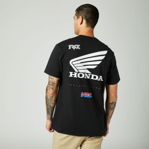 HONDA WING PREMIUM TEE BLK: Mărime - XL