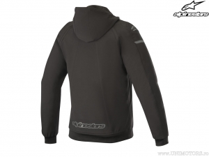 Hooded Motorcycle Street Jacket Stella Sektor Tech (Black) - Alpinestars