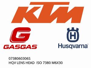 HQV LENCSE FEJ ISO 7380 M6X30 - 0738060306S - KTM