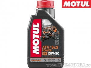 Huile Motul ATV/SxS Power - 100% synthétique 10W50 4 temps 1L