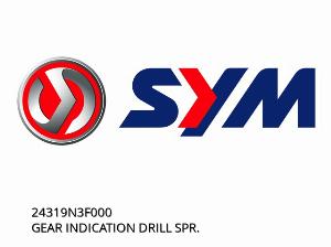 INDICAÇÃO DE ENGRENAGEM BROCA MOLA - 24319N3F000 - SYM