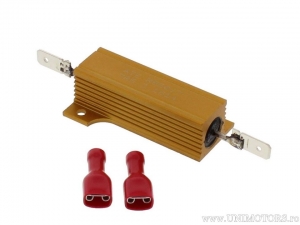 Indicator power resistor 7.5 ohm / 50 watts and dimensions: 12x12x50mm - Kellermann