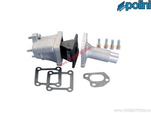 Intake manifold (diameter 19mm) - 215.0271 - Piaggio Ape Car P50 AIR 2T ('80-'85) / Ape FL3 50 AIR 2T ('96-'98) - Polini