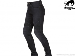 Jeans de moto pour femmes Furygan Purdey Black (noir) - Furygan