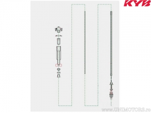 Joint torique fourche 2.5x17.0mm - Honda CR 125 R / Kawasaki KX 125 L / Suzuki RM 250 / Yamaha WR 250 F / WR 450 F - Kayaba