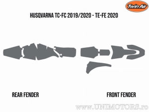 Juego de espuma de cubierta de polvo Twin Air - Husqvarna FC 250 ('19-'22) / Husqvarna FC 350 ('19-'22) / FC 450 ('19-'22) - JM