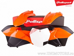 Juego de plásticos (Naranja / Negro) - KTM SX 125 / SX 150 / SX 250 / SX-F 250 ie / SX-F 350 ie / SX-F 450 ie ('13-'15) - Polis