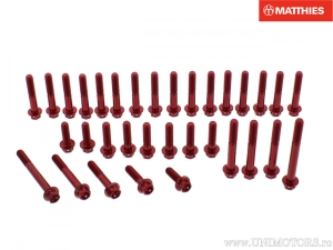 Juego de Tornillos de Motor de Aluminio Pro Bolt Rojo - BMW S 1000 RR ('09-'12) / S 1000 RR ABS ('09-'14) - JMT