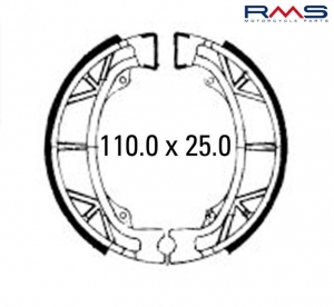 Juego de zapatas de freno - Aprilia Scarabeo 50cc / Honda 50-125cc / Kymco 50-150cc / Peugeot 50-125cc / PGO 50cc - RMS