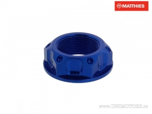 Jug nut Pro Bolt M22 x 1.00 mm blue aluminum - Aprilia Dorsoduro 750 SMV / Pegaso 650 ie Tundra / Kawasaki KLX 110 - JM