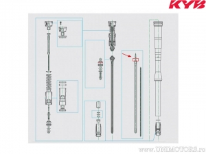 Junta tórica horquilla 1.8x7.5mm - Kawasaki KLX 450 R / KX 125 L / Suzuki GSX-R 1000 / RM-Z 250 / Yamaha YZF-R1 1000 - Kayaba