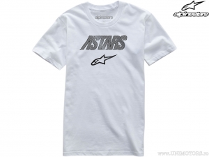 Könnyűszerkezetes motoros póló Angle Stealth Premium Tee (fehér) - Alpinestars