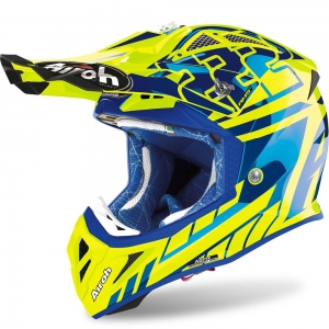 Kask Aviator 2.3 Rep. Cairoli niebiesko-żółty połysk: Rozmiar - XL