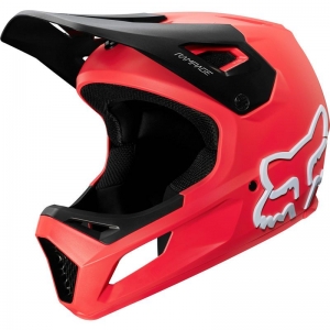 Kask dziecięcy MTB FOX - YTH RAMPAGE HELMET [BRT RD]: Rozmiar - YL