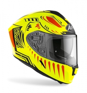 Kask integralny (pełna twarz) Airoh Spark Vibe żółty mat: Rozmiar - XS