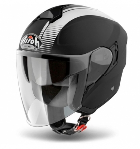 Kask jet (otwarty) Airoh Hunter Simple matowy czarny: Rozmiar - MC