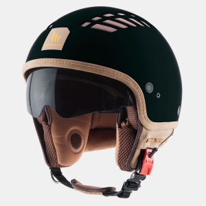 Kask motocyklowy otwarty MT Cosmo SV matowy czarny (wbudowane okulary przeciwsłoneczne) - XS (53/54cm), matowy czarny