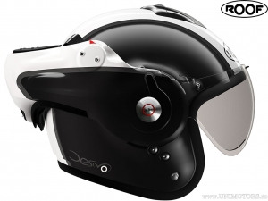 Kask motocyklowy Roof Desmo Flash Black-White (czarno-biały) - Roof