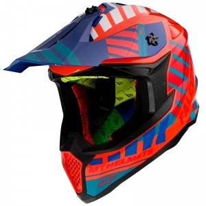 Kask off road MT Falcon Energy B14 pomarańczowy fluoroskóp lśniący - Pomarańczowy fluoroskóp lśniący, L (59/60cm)