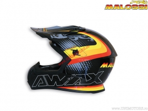 Kask off-road (XL) - czarny połysk - Malossi