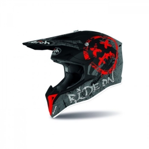 Kask offroadowy Airoh dla dzieci WRAAP YOUTH SMILE RED MATT: Rozmiar - XXS