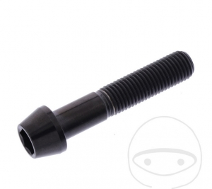 Kerek kúpos sapka Pro Bolt M10 x 1.25 x 50 mm rozsdamentes acél A4 fekete - JM