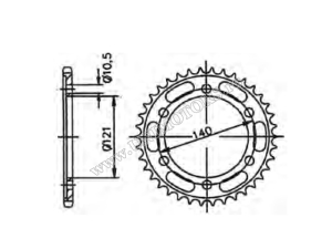 Kettensatz Cagiva Raptor 650 / V-Raptor 650 ('01-'07) - (DID / JT / Esjot)