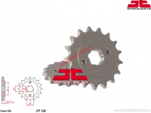 Kettensatz - Honda CBX550 FC F2 F2C (Deutschland Variante) ('82-'83) / CBX550 FD F2D PC04 ('81-'86) - DID / JT