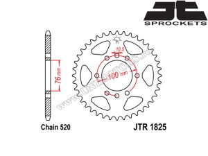 Kettensatz Suzuki DR 750S Big ('88) - (DID / JT)