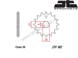 Kettensatz Yamaha RD 350LC ('80-'83) - (DID / JT)