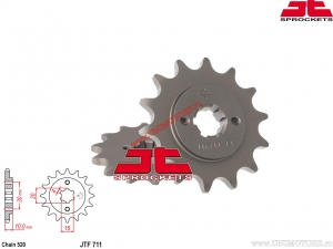 Kettingset - Cagiva 125 Mito Euro 2 ('04-'08) / 125 Mito SP 525 ('08-'10) / 125 N1 ('97-'99) - DID / JT