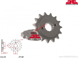 Kettingset - Ducati 750 F1-1 ('87) - DID / JT