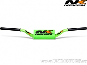 Kierownica enduro / cross 28,6mm Neken Radical (konstrukcja stożkowa) - fluorescencyjna zielona / 820mm - Neken