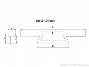 Kierownica ze stali czarnej 31.75mm MSP 