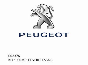 KIT 1 COMPLET ESSAI DE VENT - 002376 - Peugeot