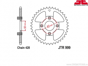 Kit catena - Honda CT 110 Z / CT 110 A / CT 110 B / CT 110 C / CT110 D ('79-'83) / CT110 Trail 110 (variante USA) ('80) - DID / 