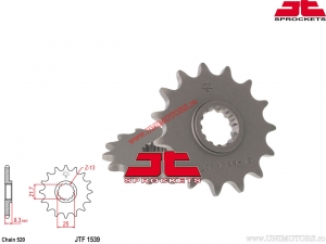 Kit catena - Kawasaki Z250 J1/ Z250 A3 A4 B2 ('81-'82) / EX300 ADF ADFA AEF AEFA AGF AGFA Ninja 300 ('13-'17) - DID / JT