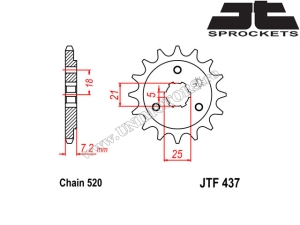 Kit catena Suzuki DR 600 ('85-'89) - (DID / JT)