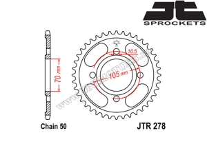 Kit chaîne Honda CB 400F - (DID / JT)