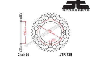 Kit de Cadena Cagiva Elefant 900 i.e. / Elefant 900 GT i.e. ('90-'93) - (DID / JT)