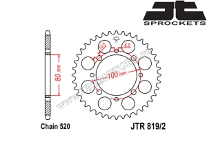 Kit de Cadena Suzuki GN 250 ('85-'86) / GNX 250 ('82-'84) - (DID / JT)