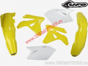 Kit de plástico (blanco / amarillo) - Suzuki RM-Z 450 4T ('07) - UFO