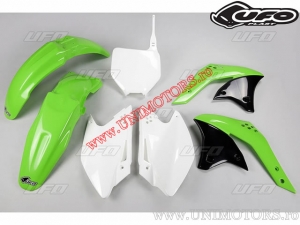 Kit de plástico (blanco / verde) - Kawasaki KX 250 F 4T ('07) - UFO